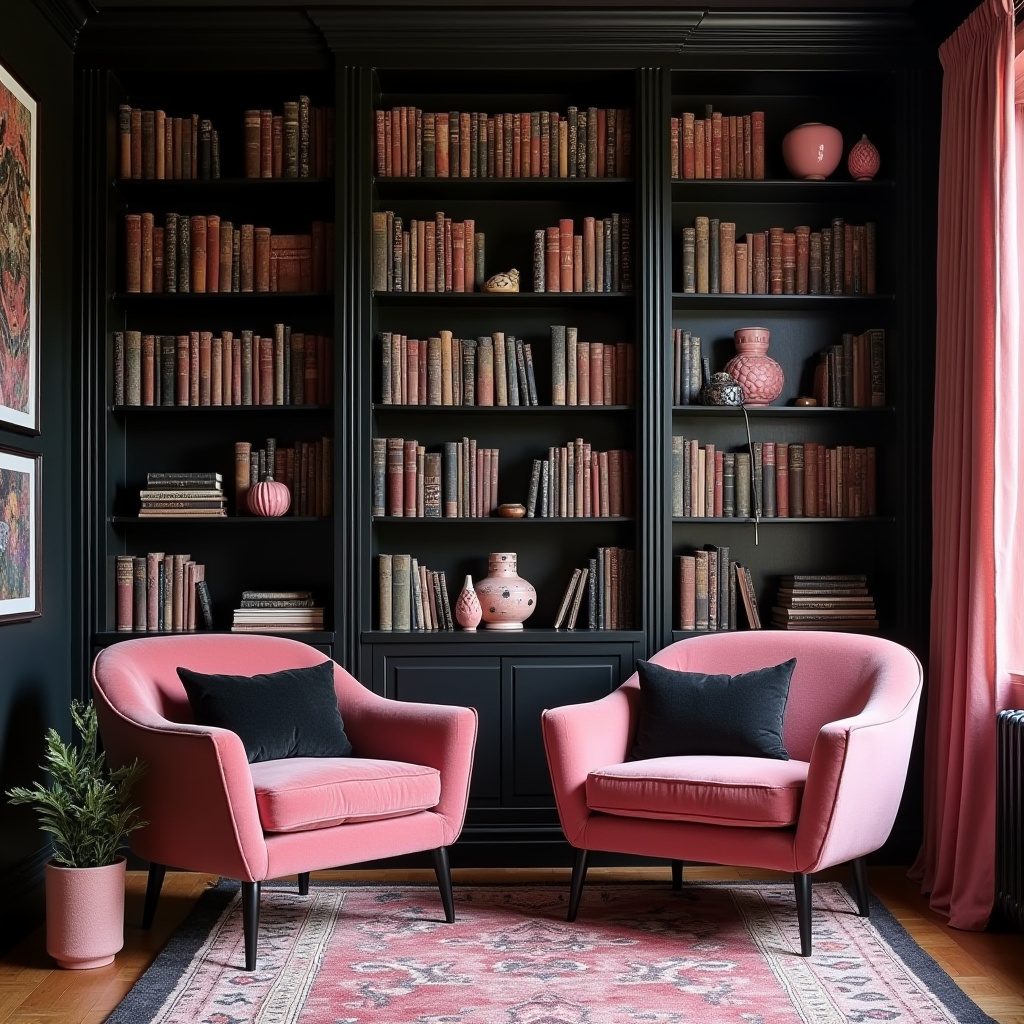 black and pink room aesthetic 22