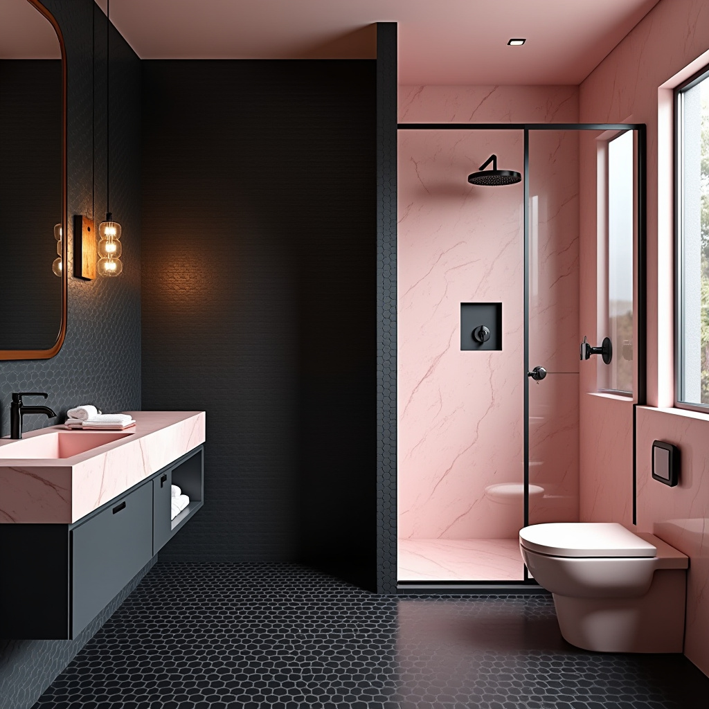 black and pink room aesthetic 25