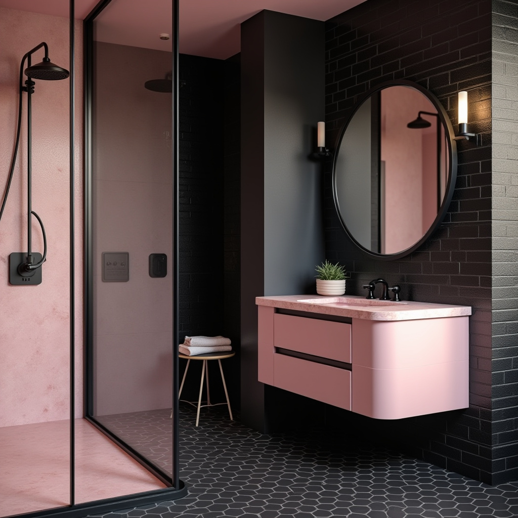black and pink room aesthetic 26