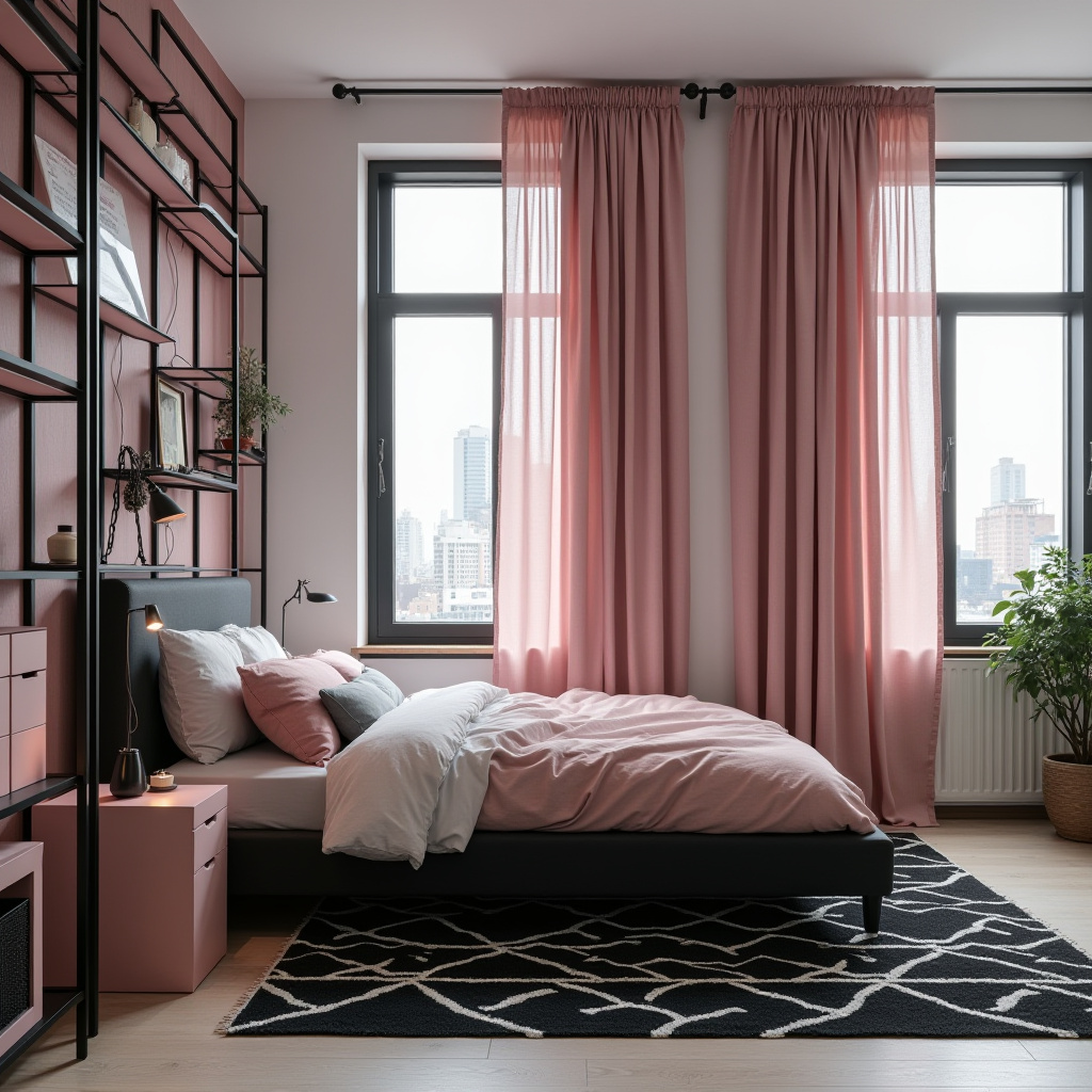 black and pink room aesthetic 30