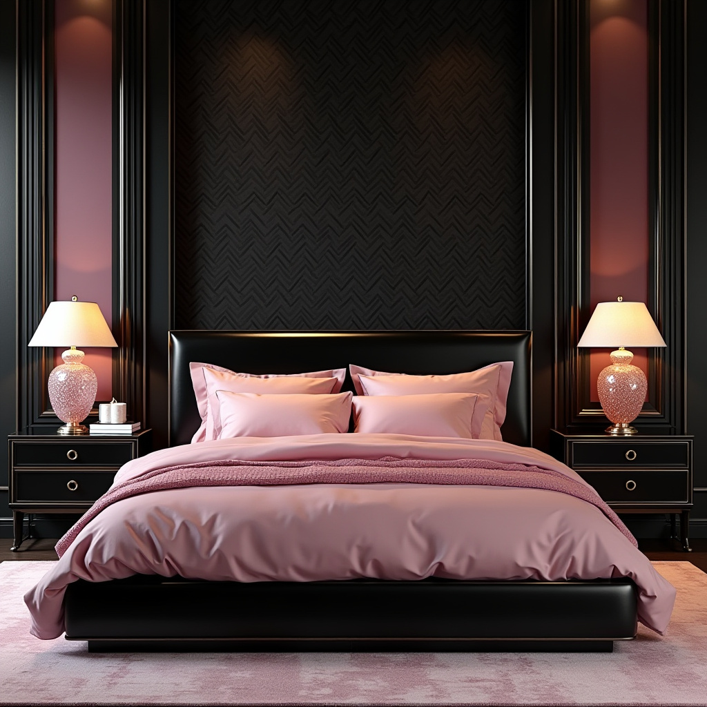 black and pink room aesthetic 33