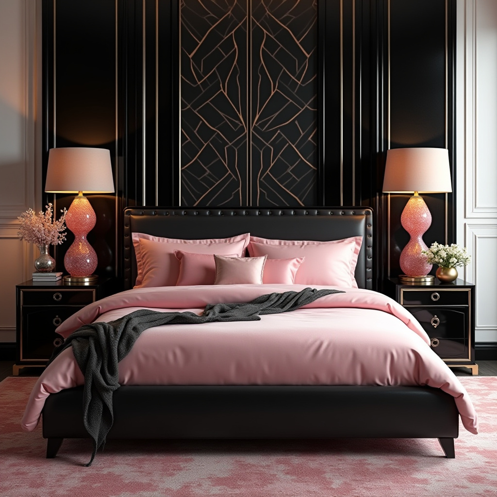 black and pink room aesthetic 34
