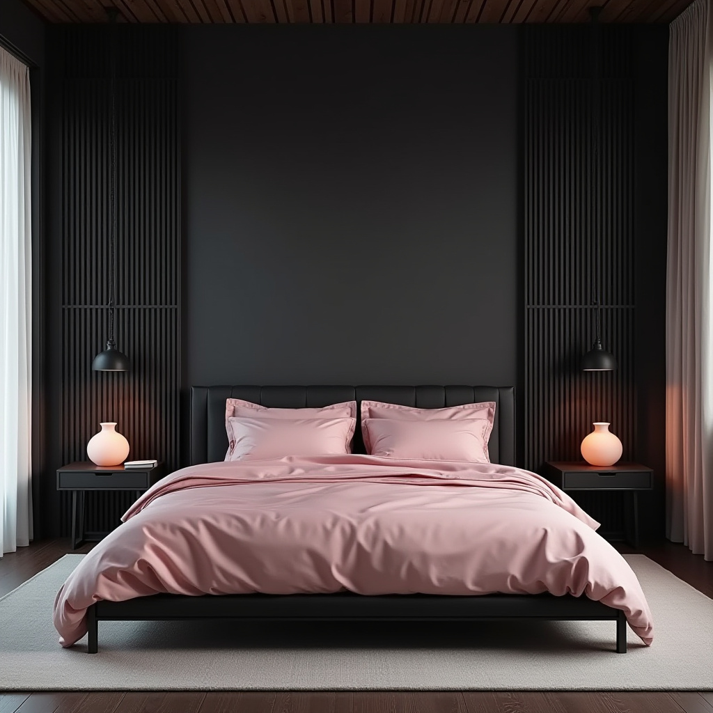 black and pink room aesthetic 37