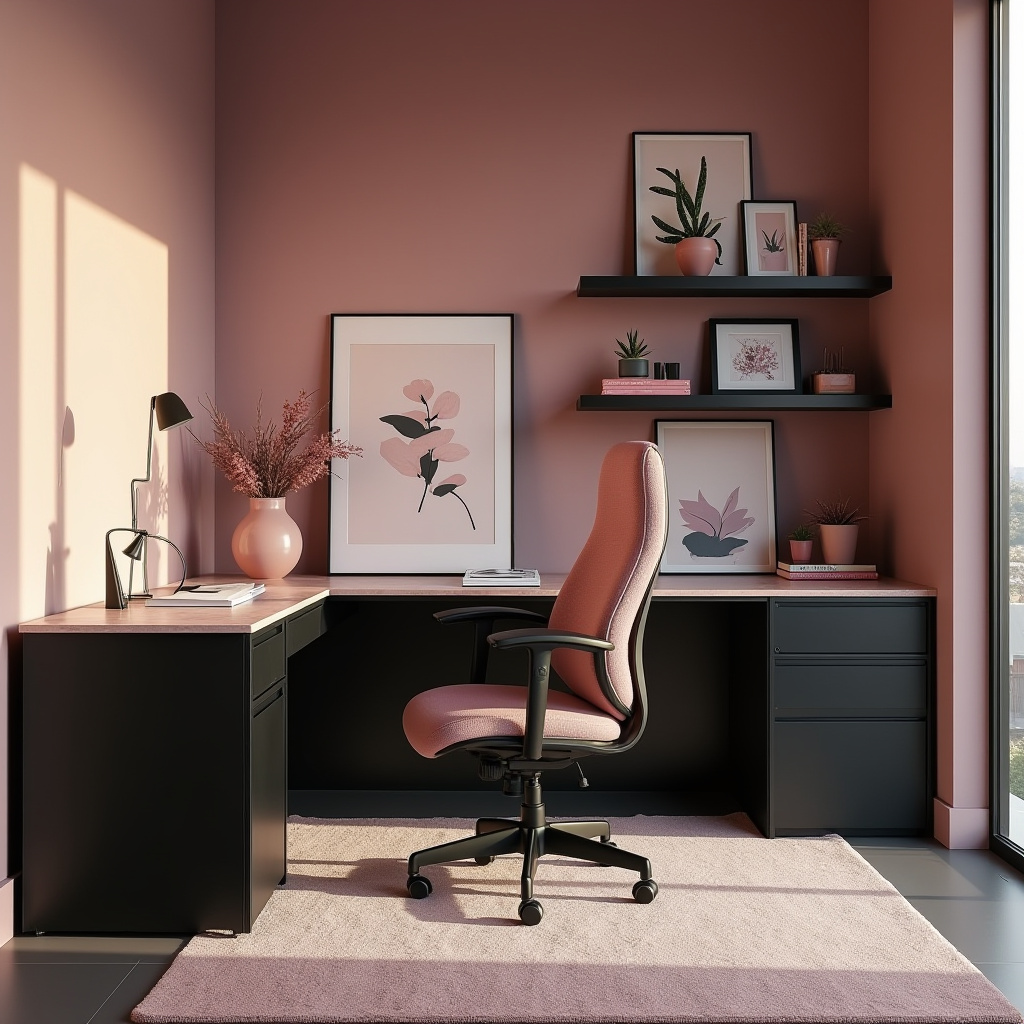 black and pink room aesthetic 4