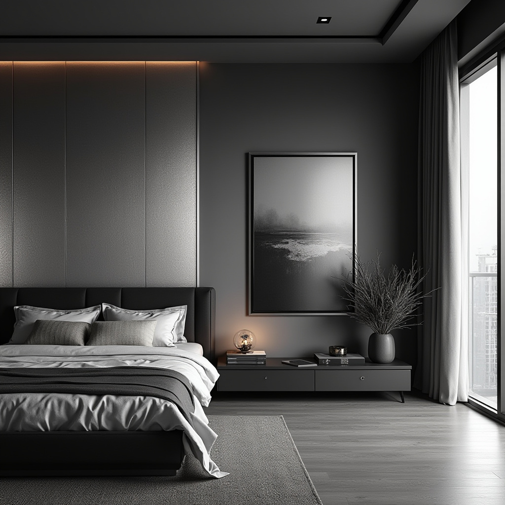 black and silver bedroom ideas 22