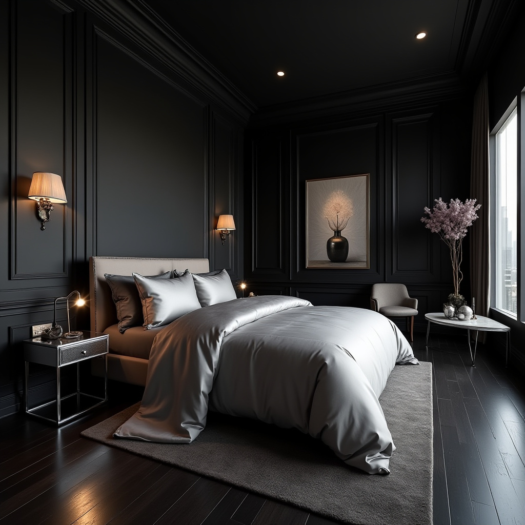 black and silver bedroom ideas 25