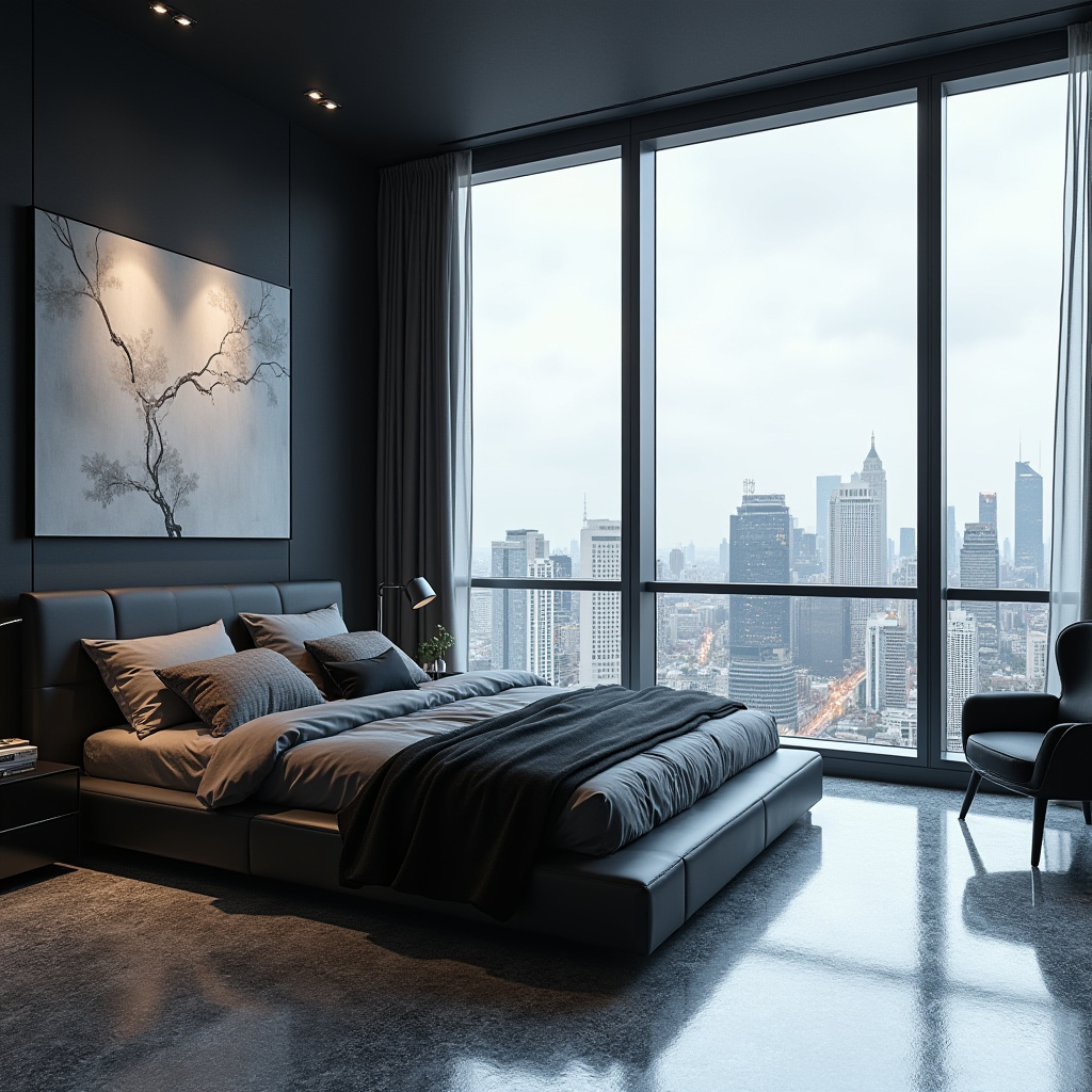 black and silver bedroom ideas 36