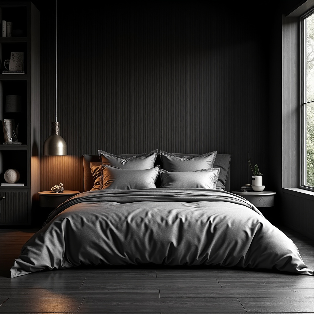 black and silver bedroom ideas 38