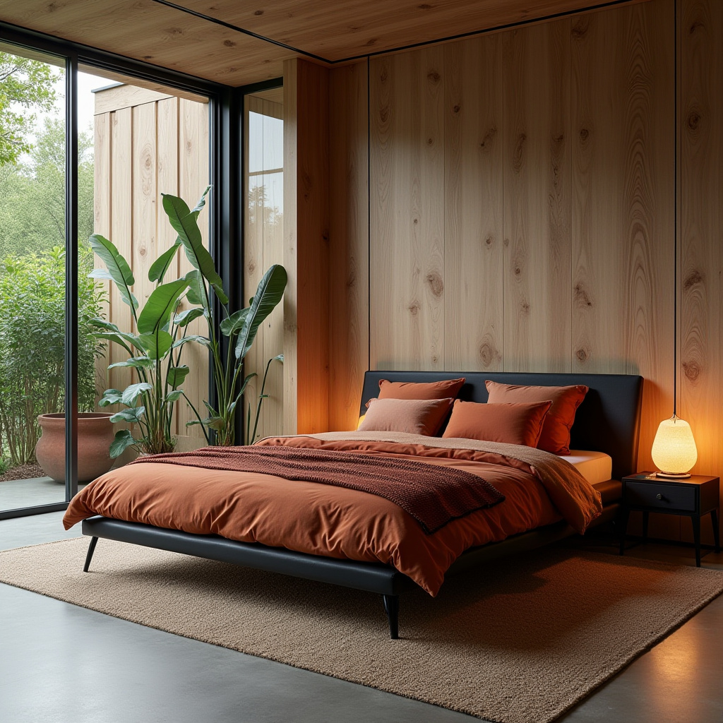 black and terracotta bedroom 23