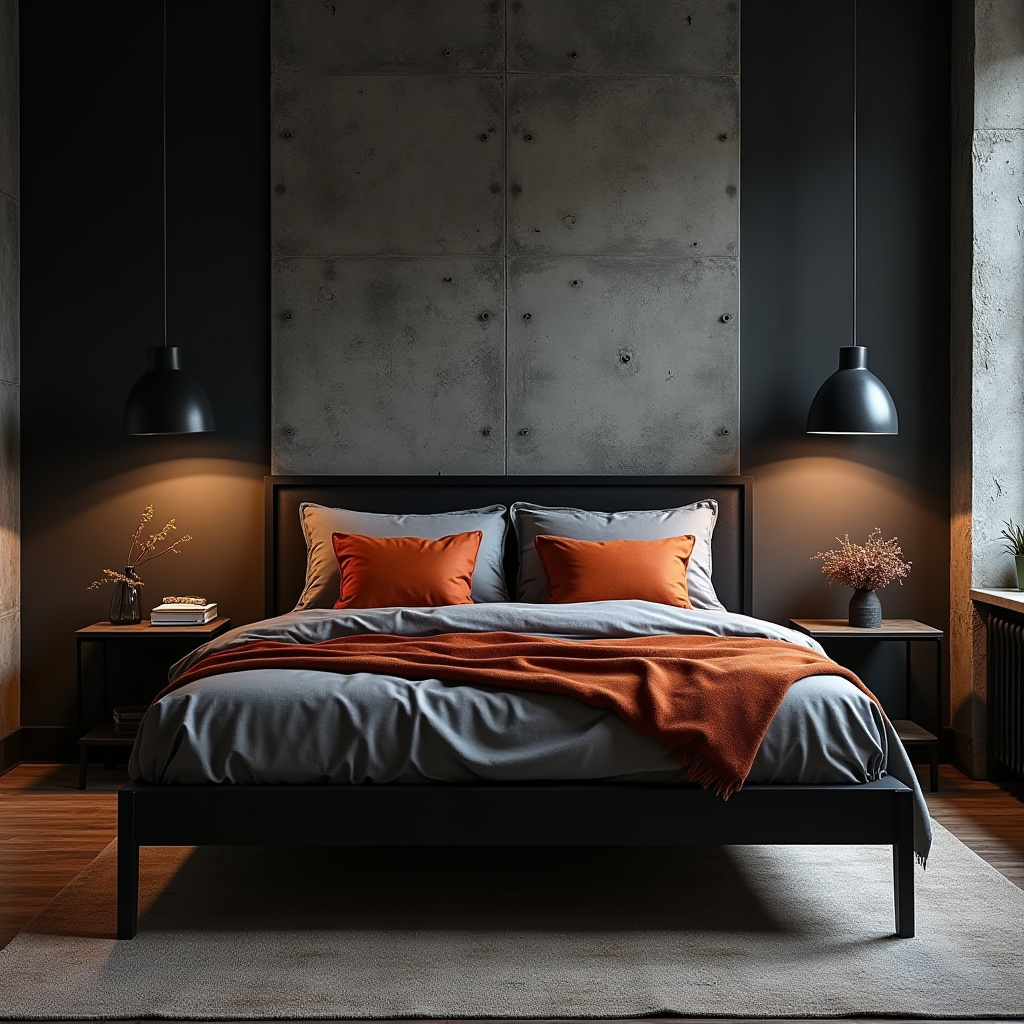 black and terracotta bedroom 31