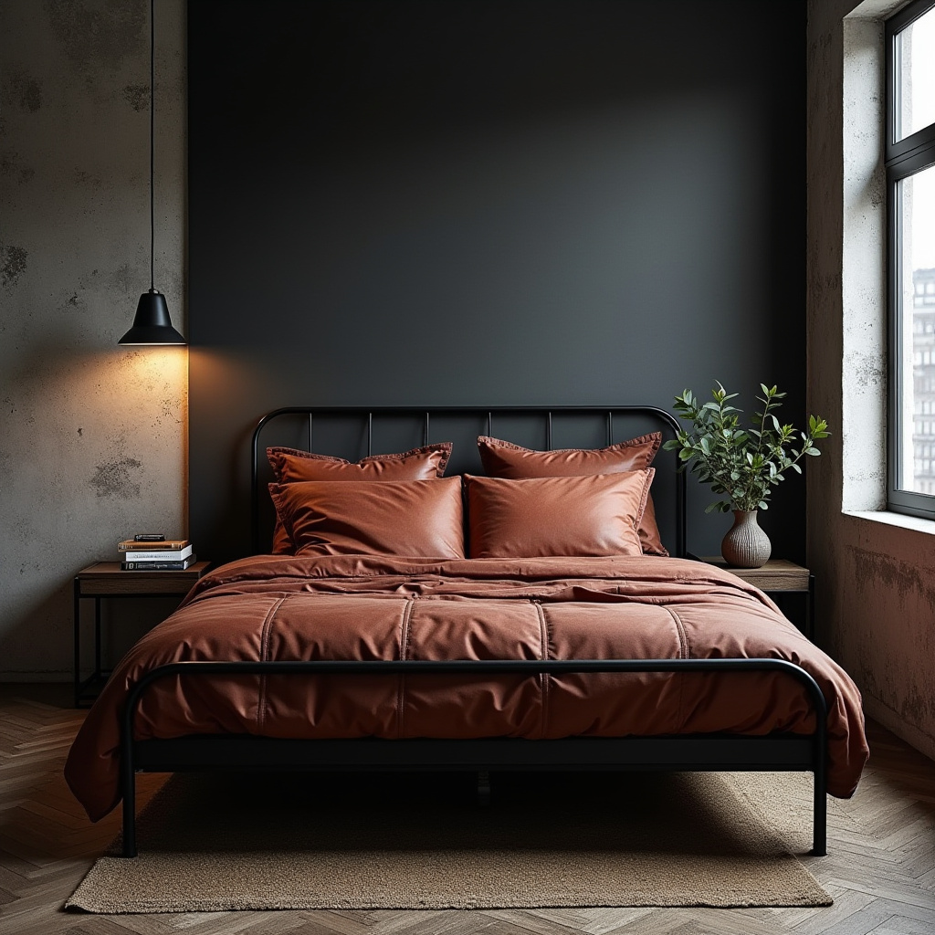 black and terracotta bedroom 32