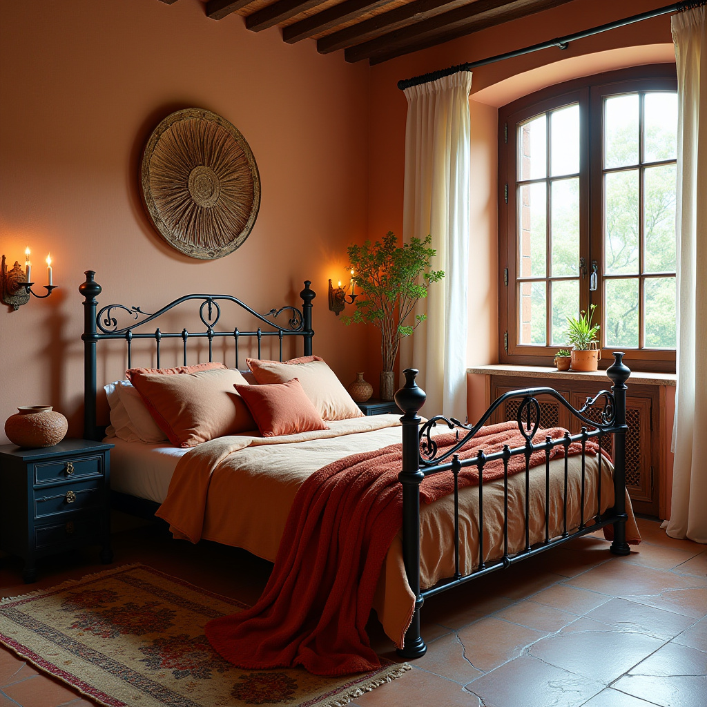 black and terracotta bedroom 37