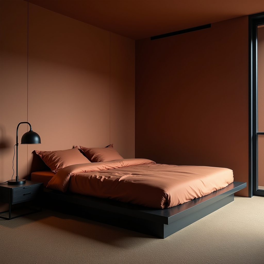 black and terracotta bedroom 39