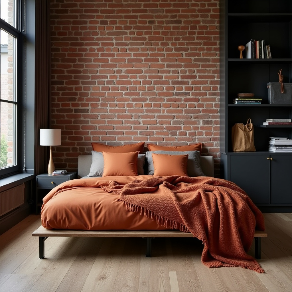 black and terracotta bedroom 4