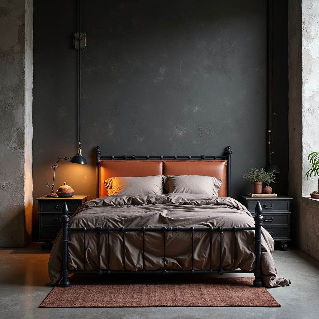 black and terracotta bedroom 6
