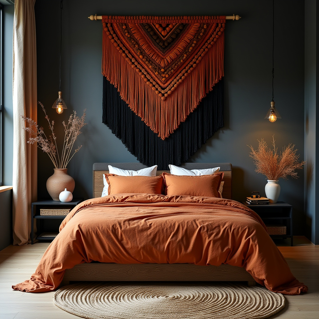 black and terracotta bedroom 7