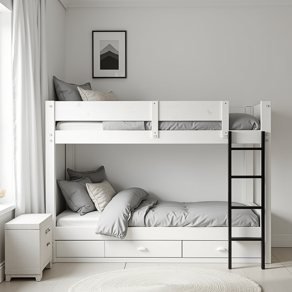black and white kids room 33