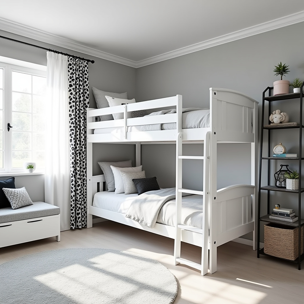 black and white kids room 38
