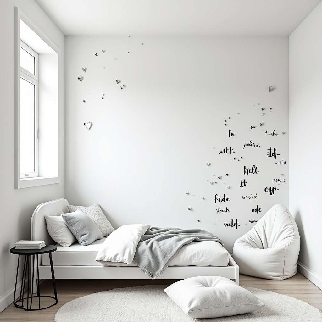 black and white kids room 40