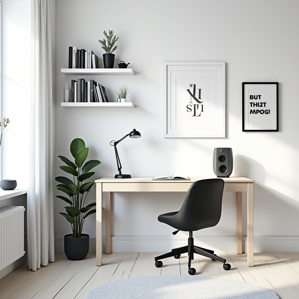 black and white kids room 8