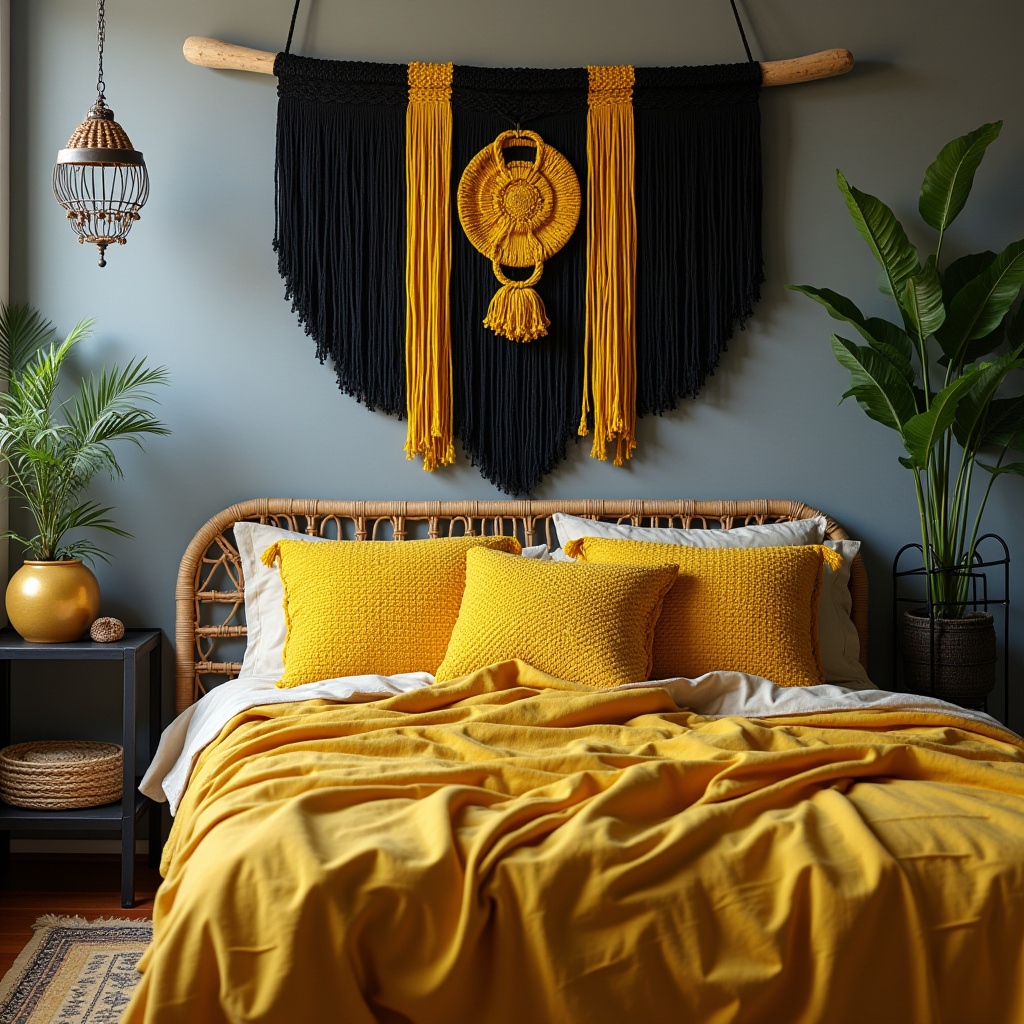 black and yellow bedroom ideas 15