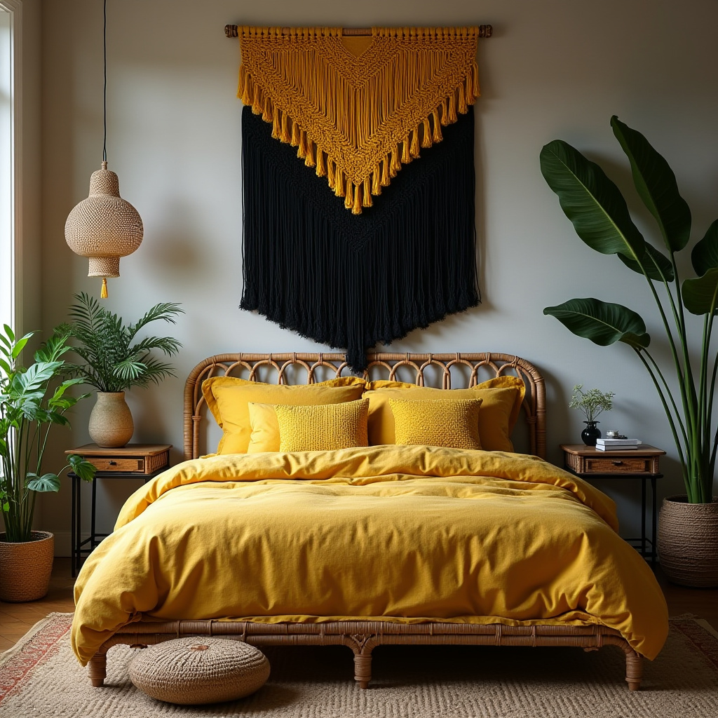 black and yellow bedroom ideas 16