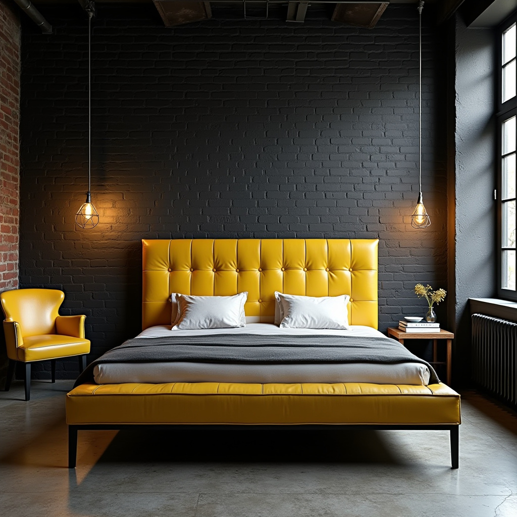 black and yellow bedroom ideas 30
