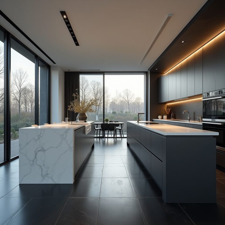 black floor kitchen ideas 1