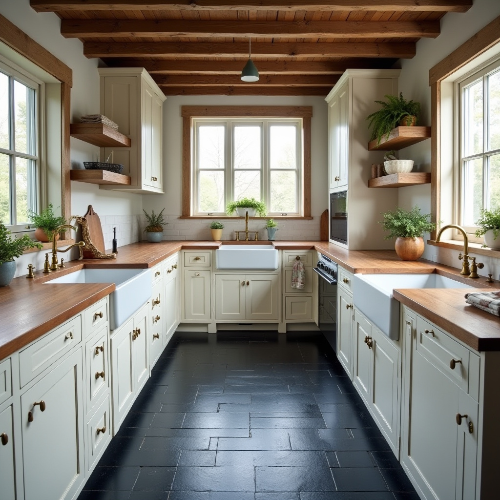 black floor kitchen ideas 10