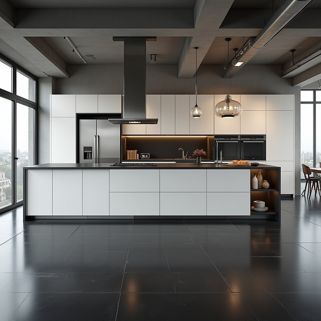 black floor kitchen ideas 13