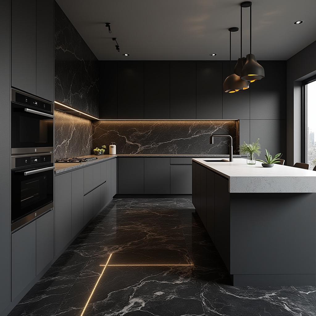 black floor kitchen ideas 19