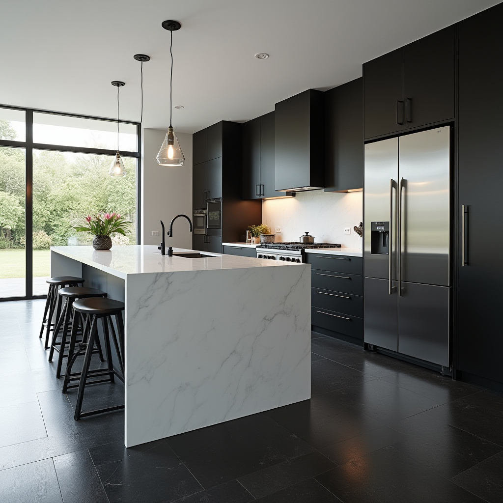 black floor kitchen ideas 2