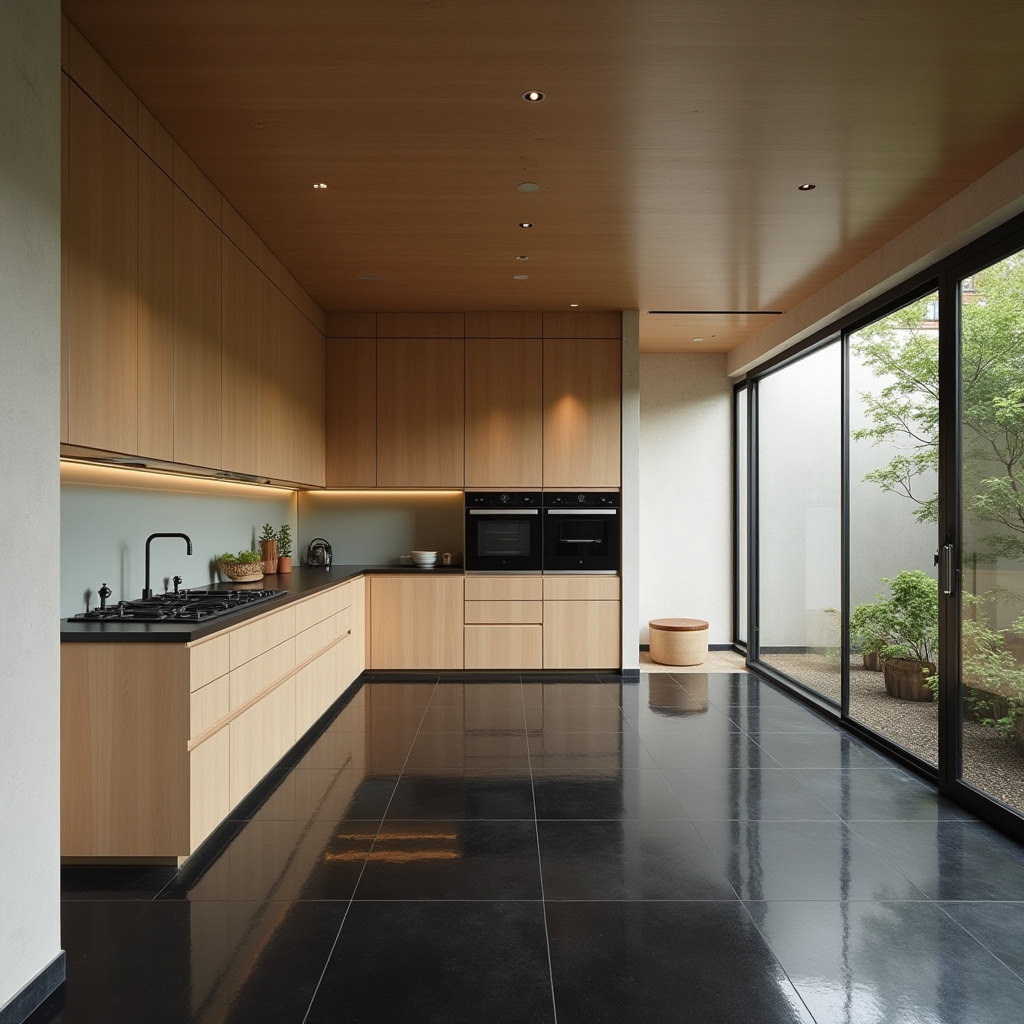 black floor kitchen ideas 30