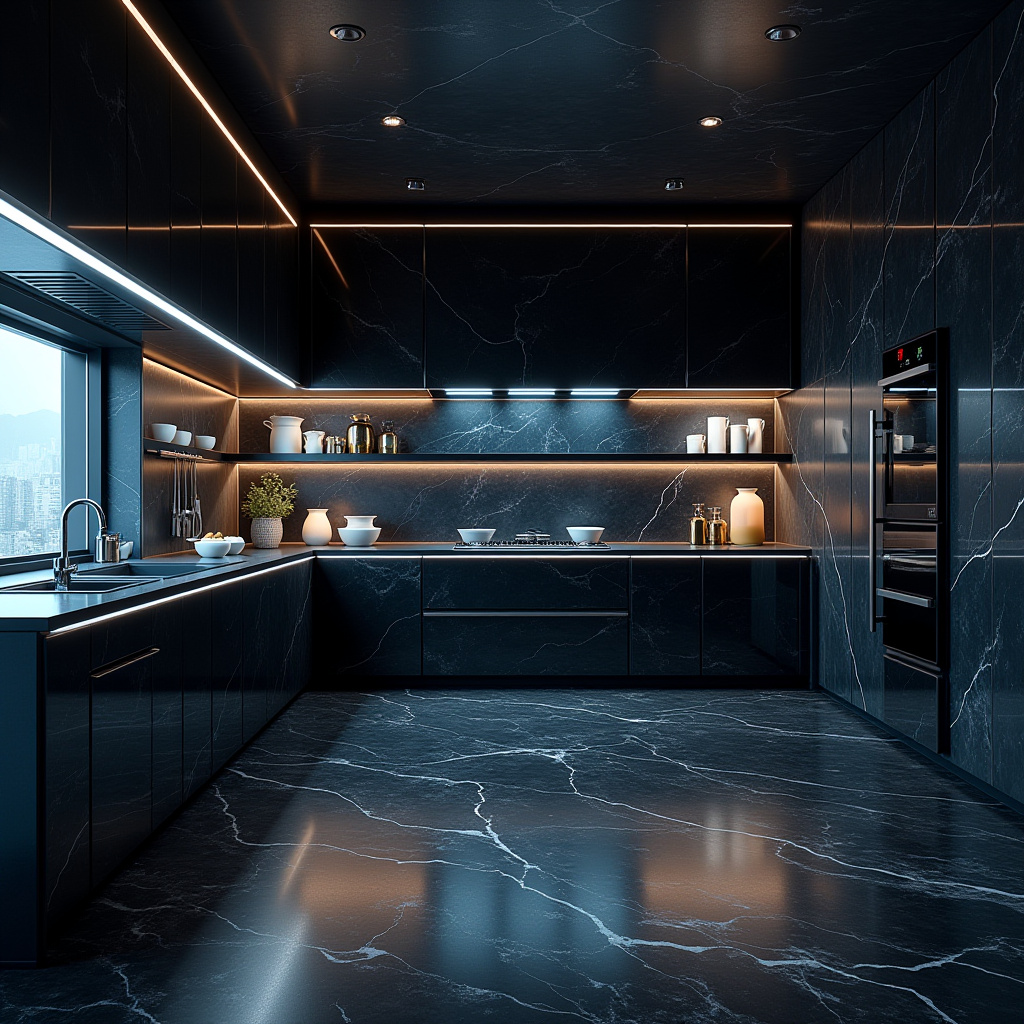 black floor kitchen ideas 31