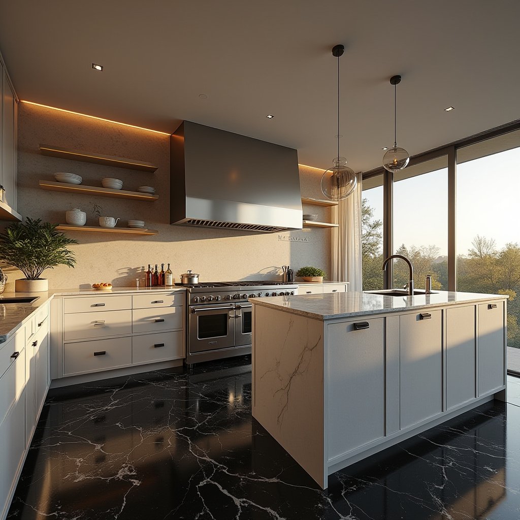 black floor kitchen ideas 38