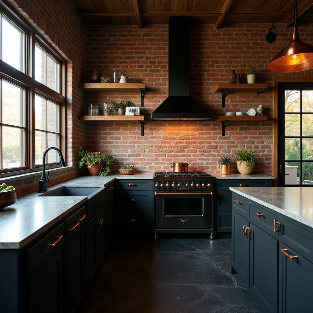 black floor kitchen ideas 4