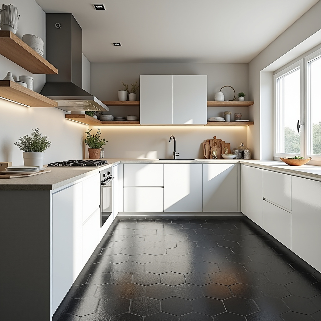 black floor kitchen ideas 6