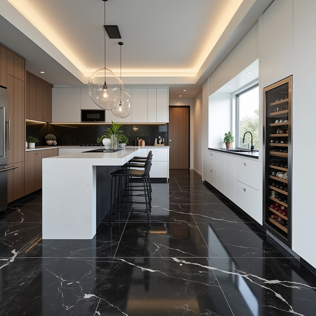 black floor kitchen ideas 7