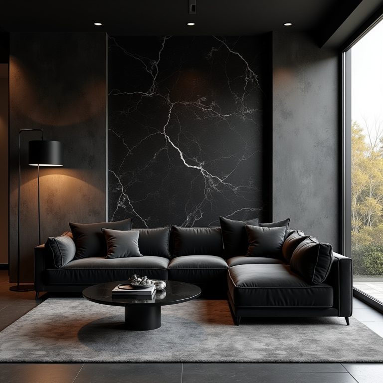 black living room ideas 1