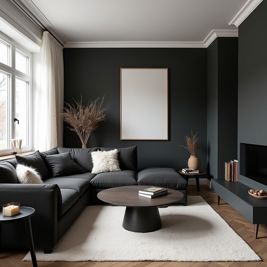 black living room ideas 10