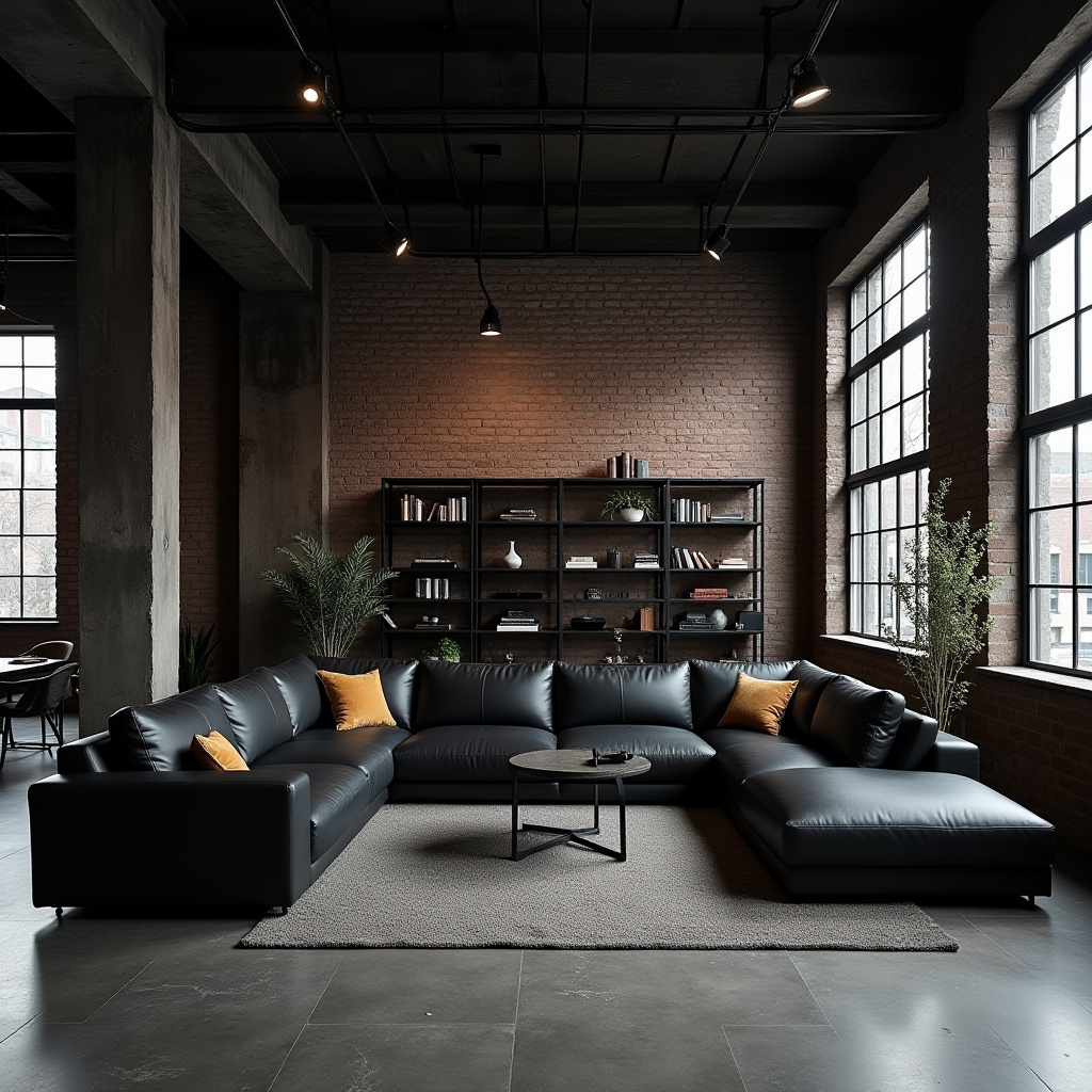 black living room ideas 19