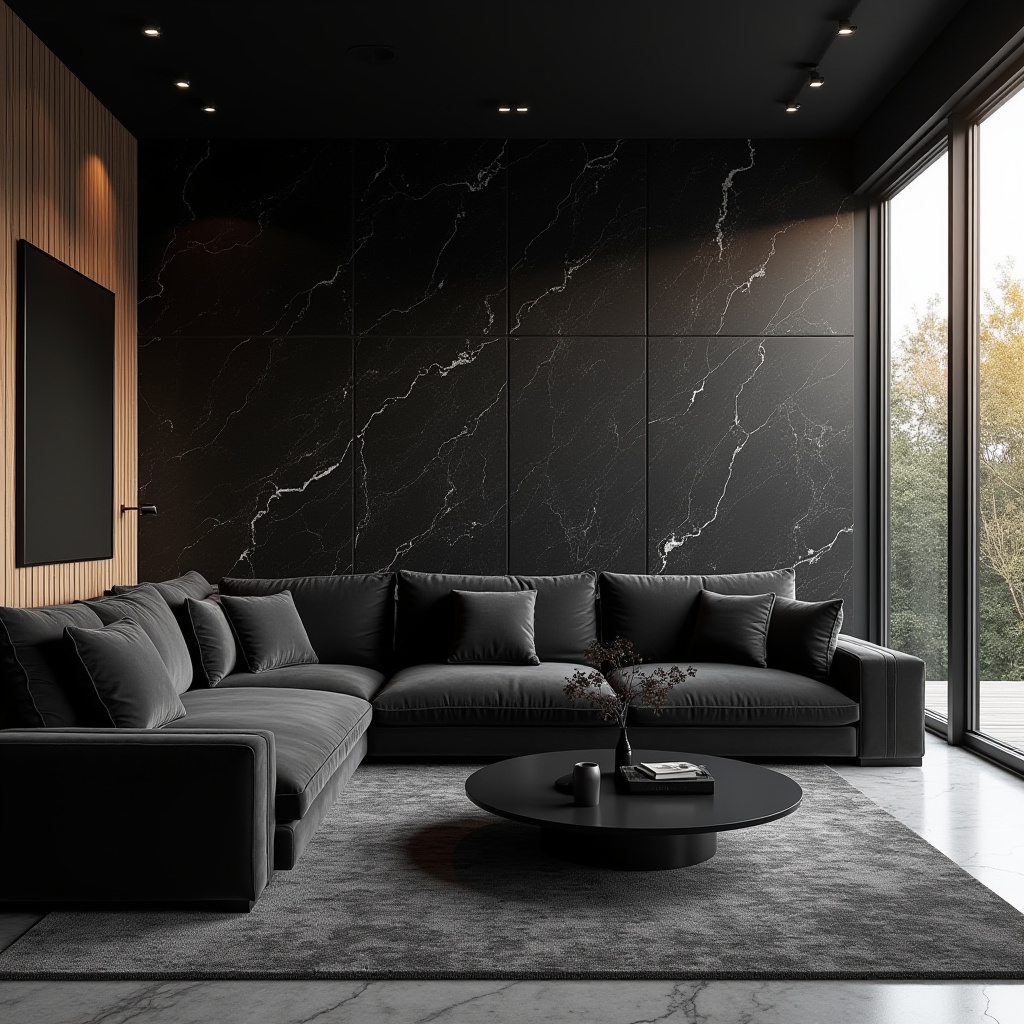 black living room ideas 2