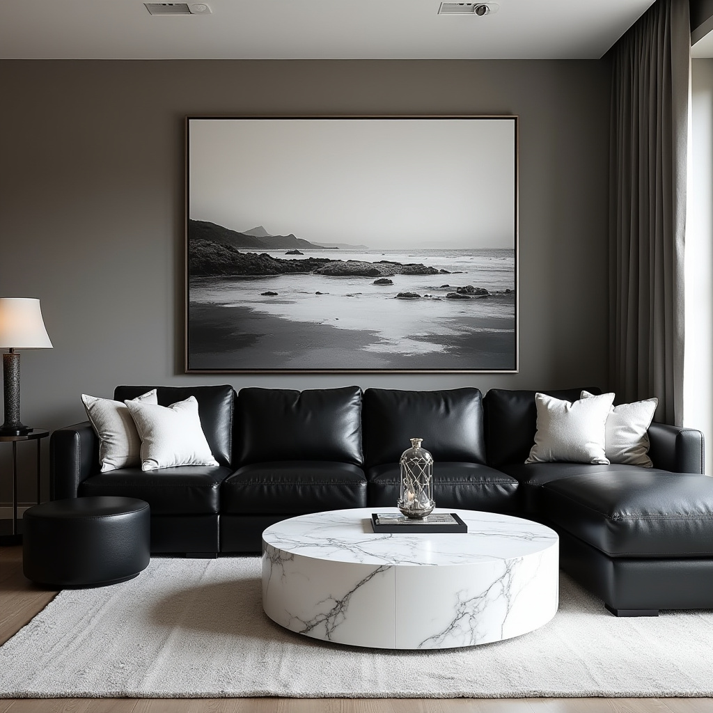 black living room ideas 26