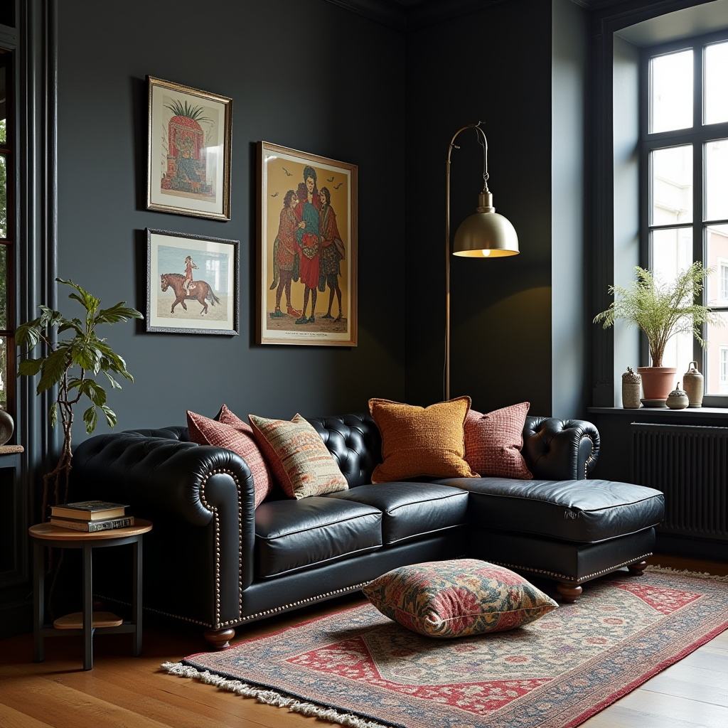 black living room ideas 28