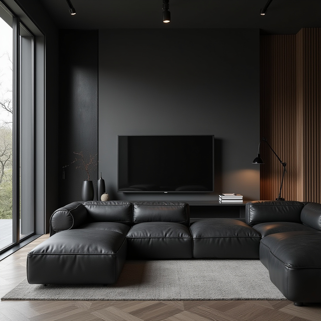 black living room ideas 4