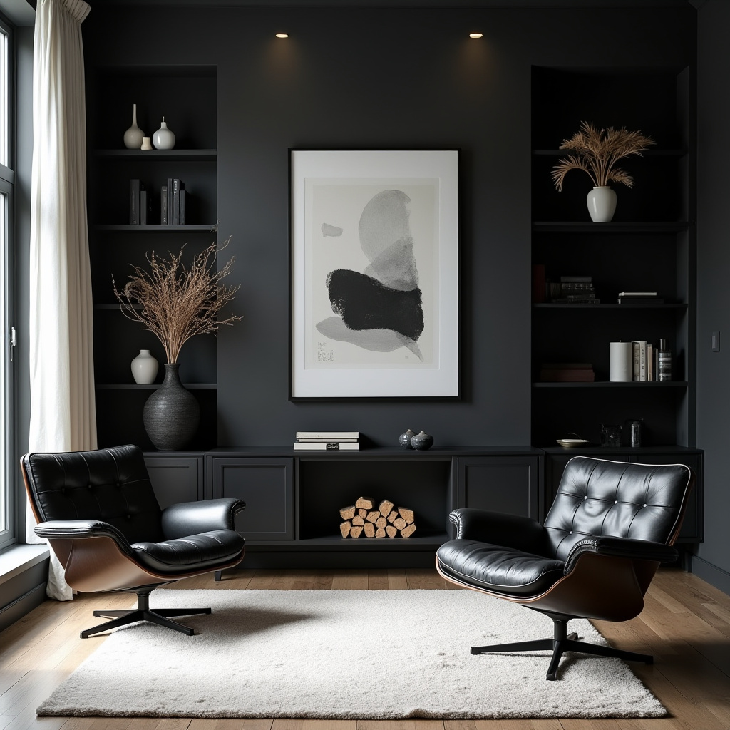 black living room ideas 8