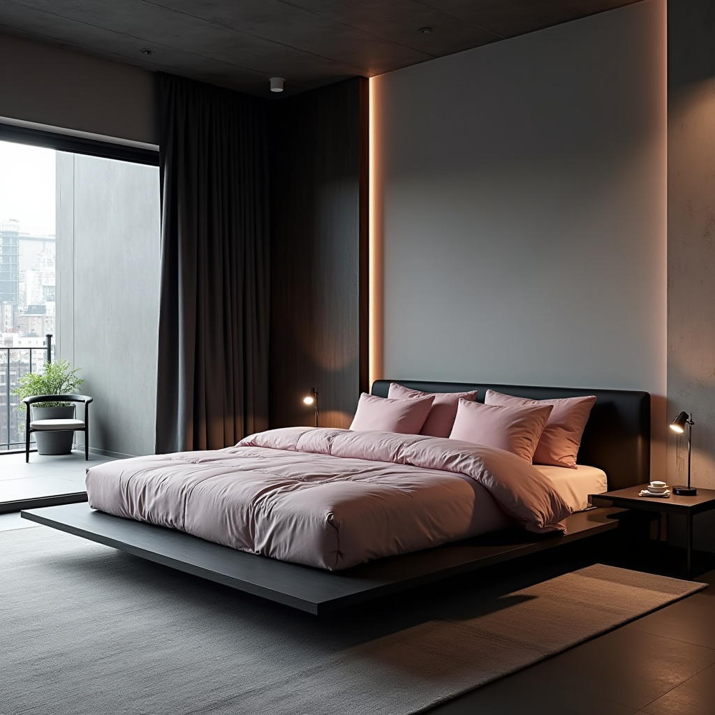 black pink and grey bedroom ideas 20