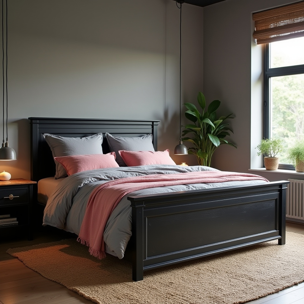 black pink and grey bedroom ideas 28