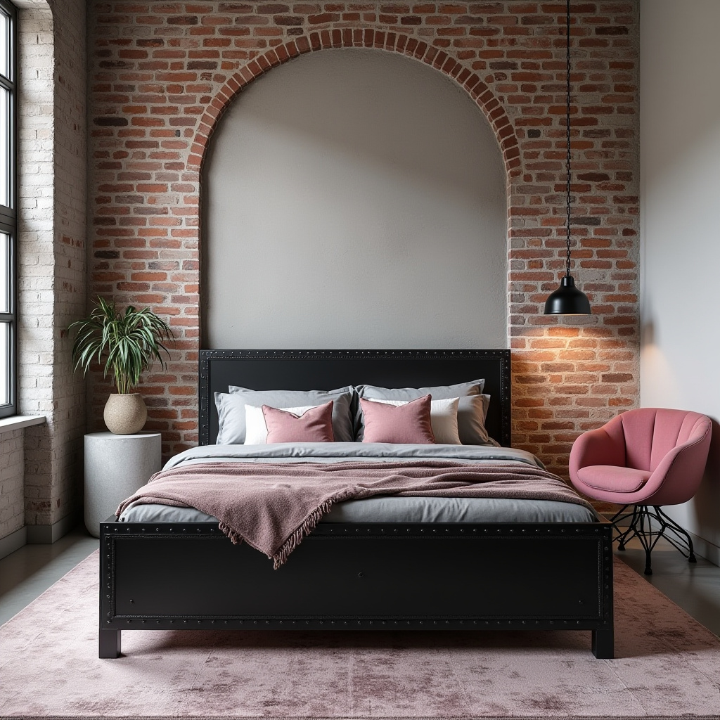 black pink and grey bedroom ideas 9