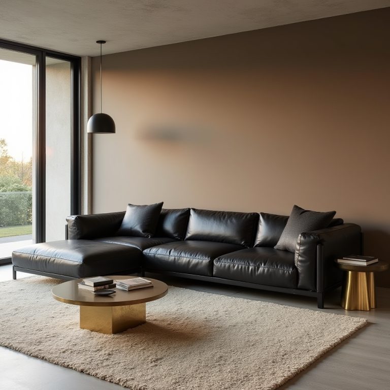 black sectional living room ideas 1